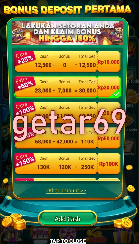 getar69 Tangkapan Layar - APK Resmi