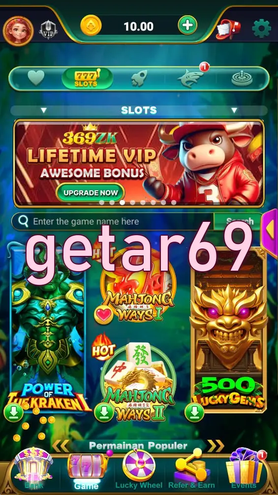 getar69 Tangkapan Layar Resmi APK